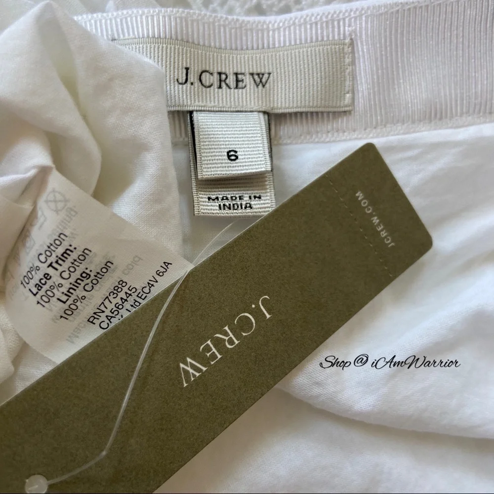 J.Crew NWT WHITE swissdot pompom mini skirt *shop@iamwarrior - Picture 9 of 11